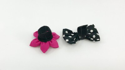 Cat Collar With Optional Flower Or Bow Tie Black And White Polka Dot Breakaway Pet Collar, Available In S Kitten, Medium, Large - image5